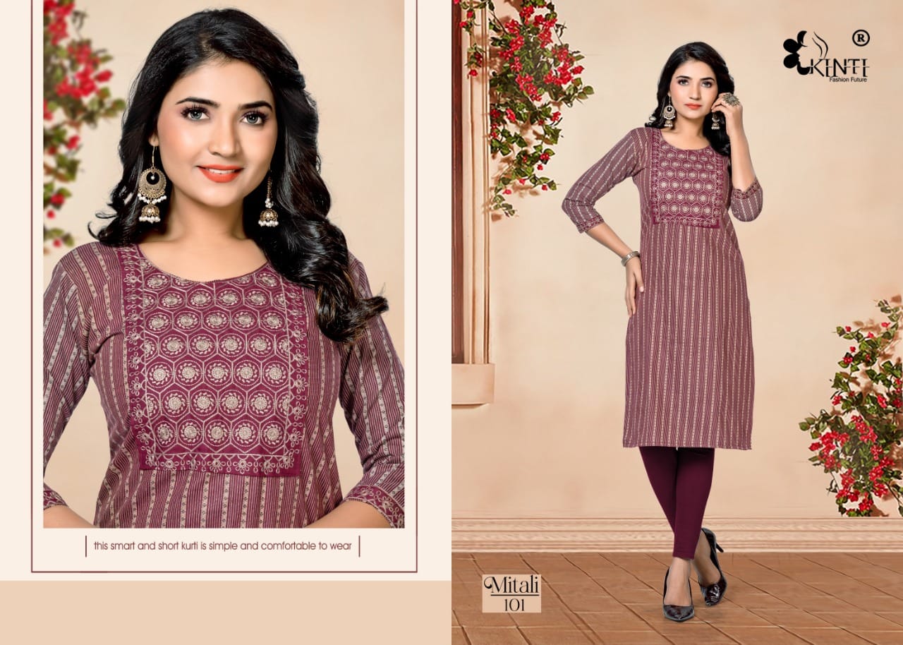 Kinti Mitali Casual Daily Wear Wholesale Cotton Kurtis Catalog
